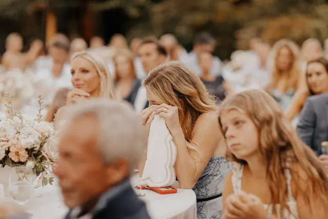 Wedding toasts and celebrations at Alderbrook