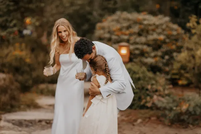 Wedding toasts and celebrations at Alderbrook