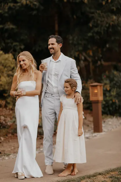Wedding toasts and celebrations at Alderbrook
