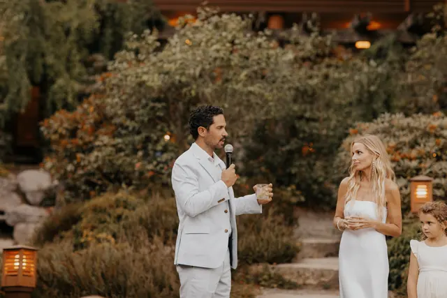 Wedding toasts and celebrations at Alderbrook