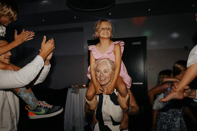 Wedding toasts and celebrations at Alderbrook