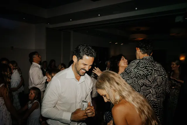 Dancing and celebrations at the wedding reception