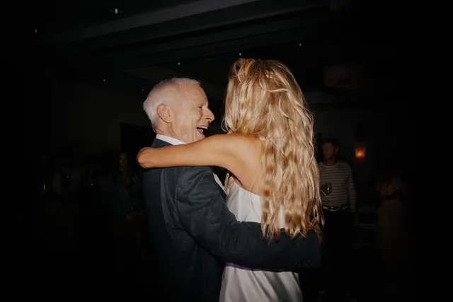 Dancing and celebrations at the wedding reception