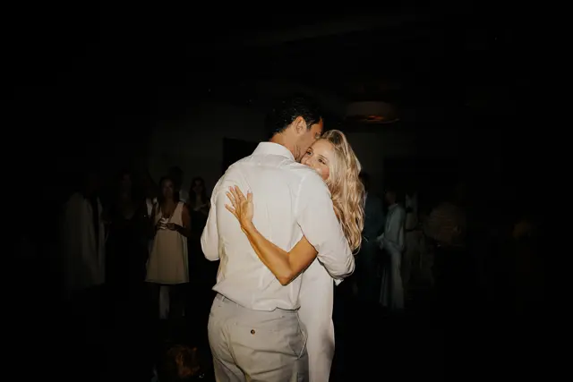 Dancing and celebrations at the wedding reception