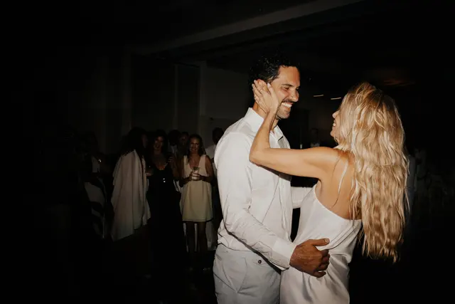 Dancing and celebrations at the wedding reception