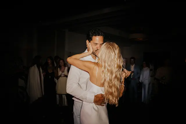 Dancing and celebrations at the wedding reception