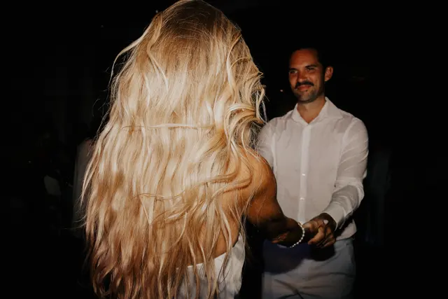 Dancing and celebrations at the wedding reception