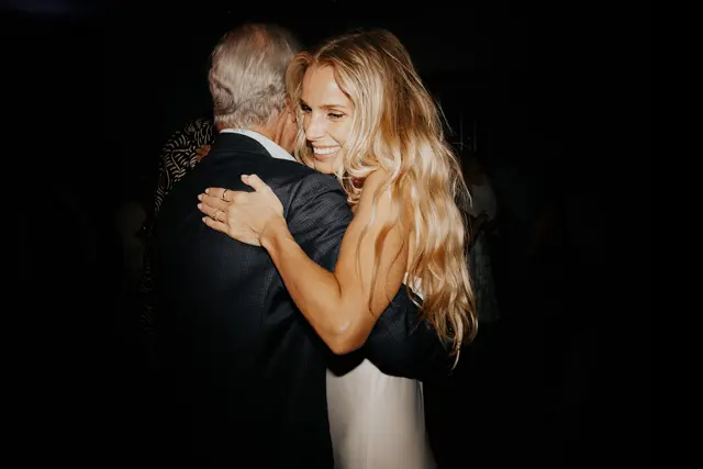 Dancing and celebrations at the wedding reception