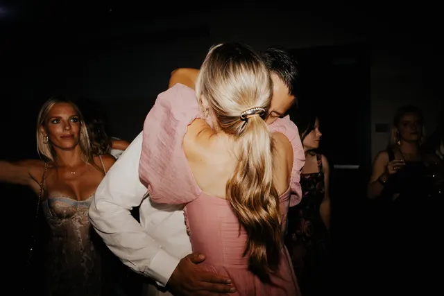 Dancing and celebrations at the wedding reception