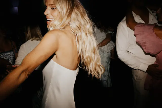 Dancing and celebrations at the wedding reception