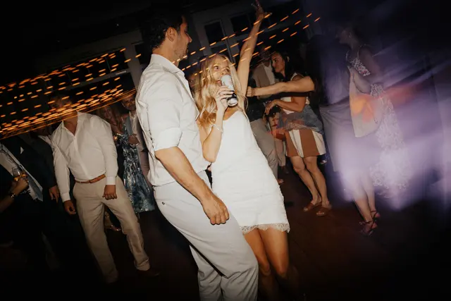 Dancing and celebrations at the wedding reception