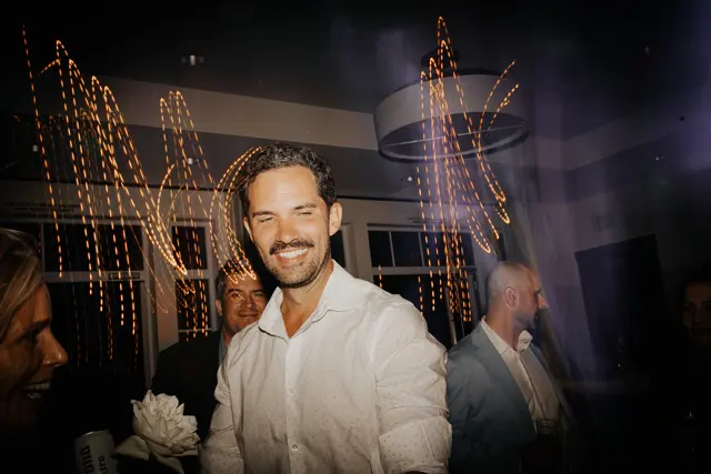 Dancing and celebrations at the wedding reception