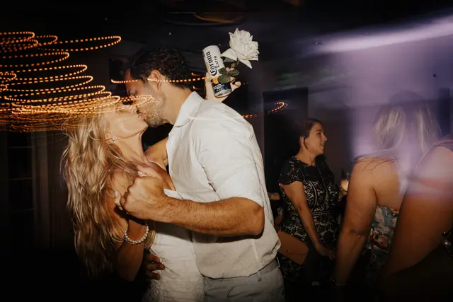 Dancing and celebrations at the wedding reception