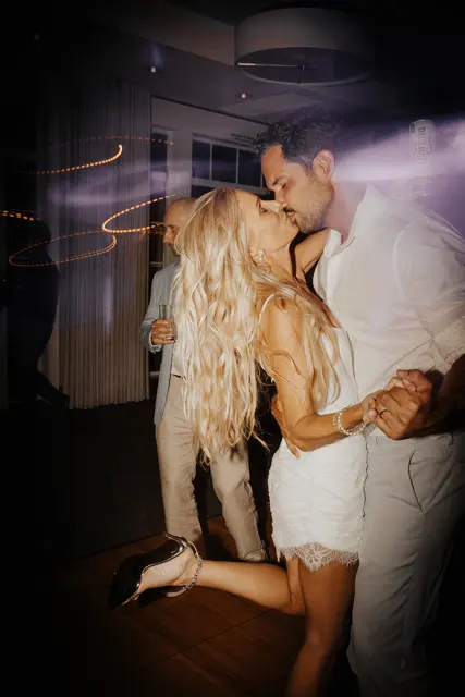 Dancing and celebrations at the wedding reception