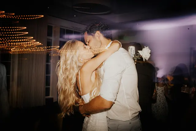 Dancing and celebrations at the wedding reception